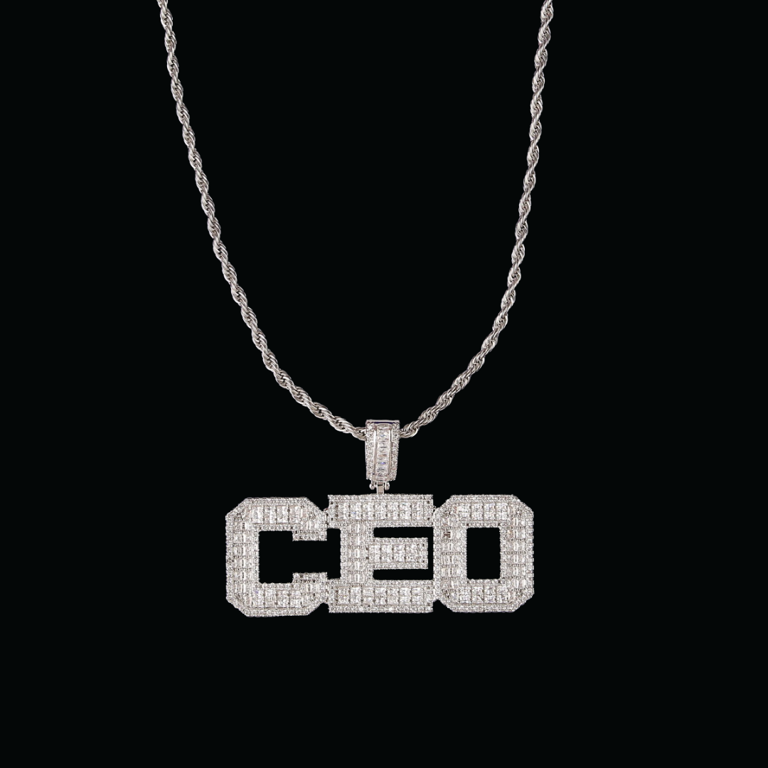 Stylish Iced Out Personalized Custom Name Necklace Pendant