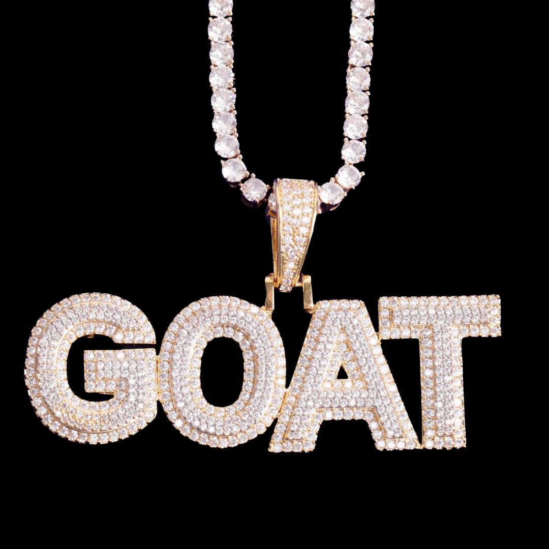 Double Layer Classy Iced Out Personalized Custom Name Necklace Pendant
