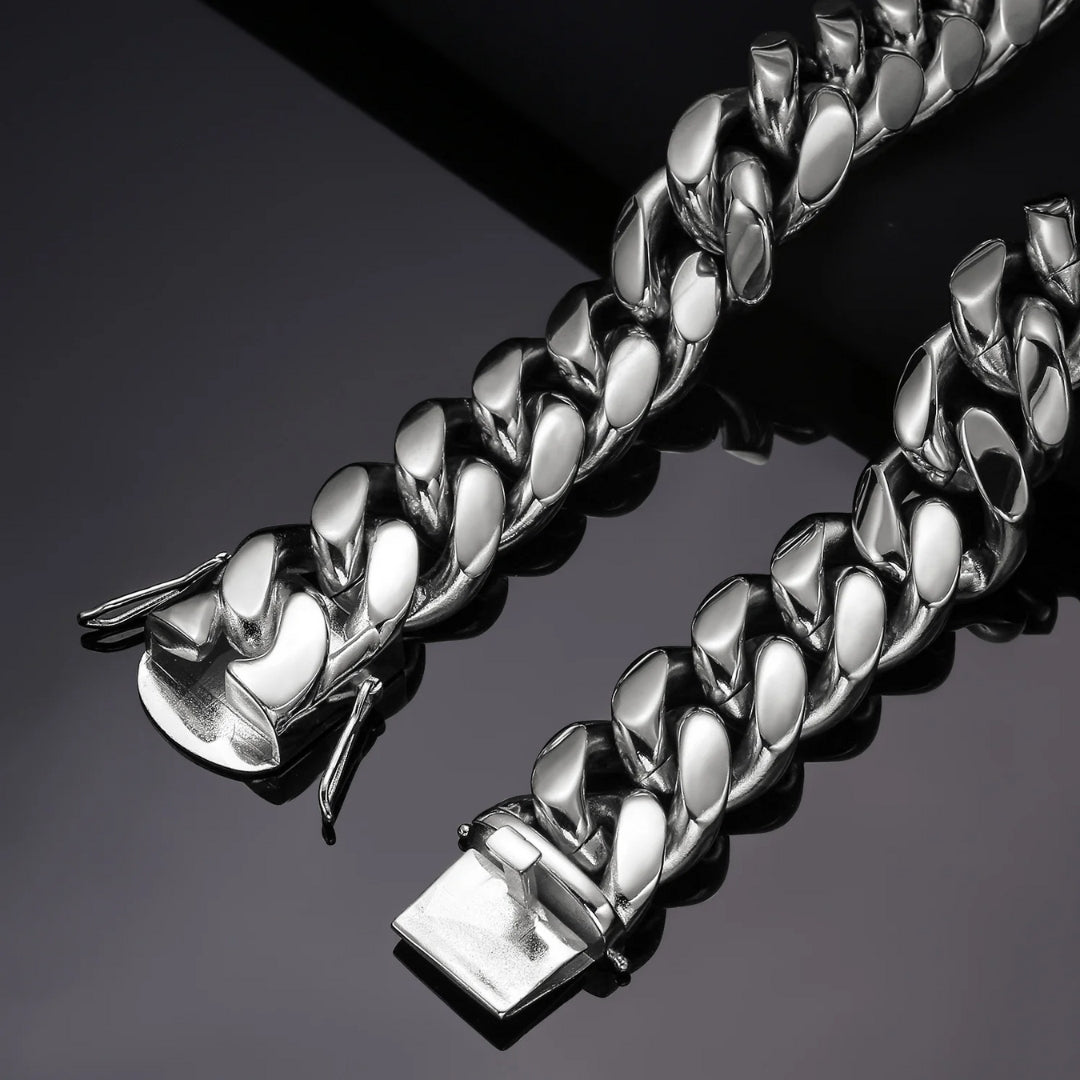 NEW | 6MM-22MM Box Clasp Luxury Stainless Steel Bracelet