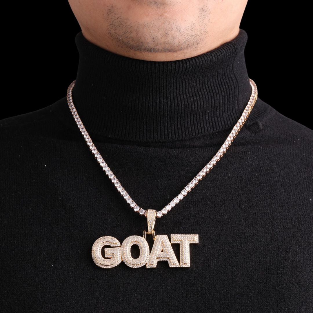 Double Layer Classy Iced Out Personalized Custom Name Necklace Pendant