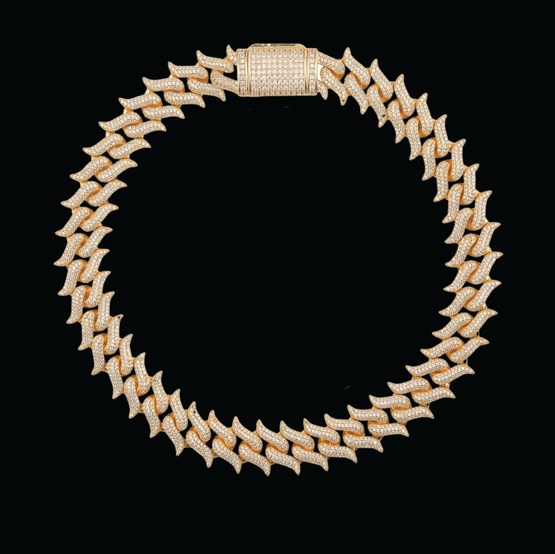 18MM Cuban Link Iced Out Diamond Necklace Chain
