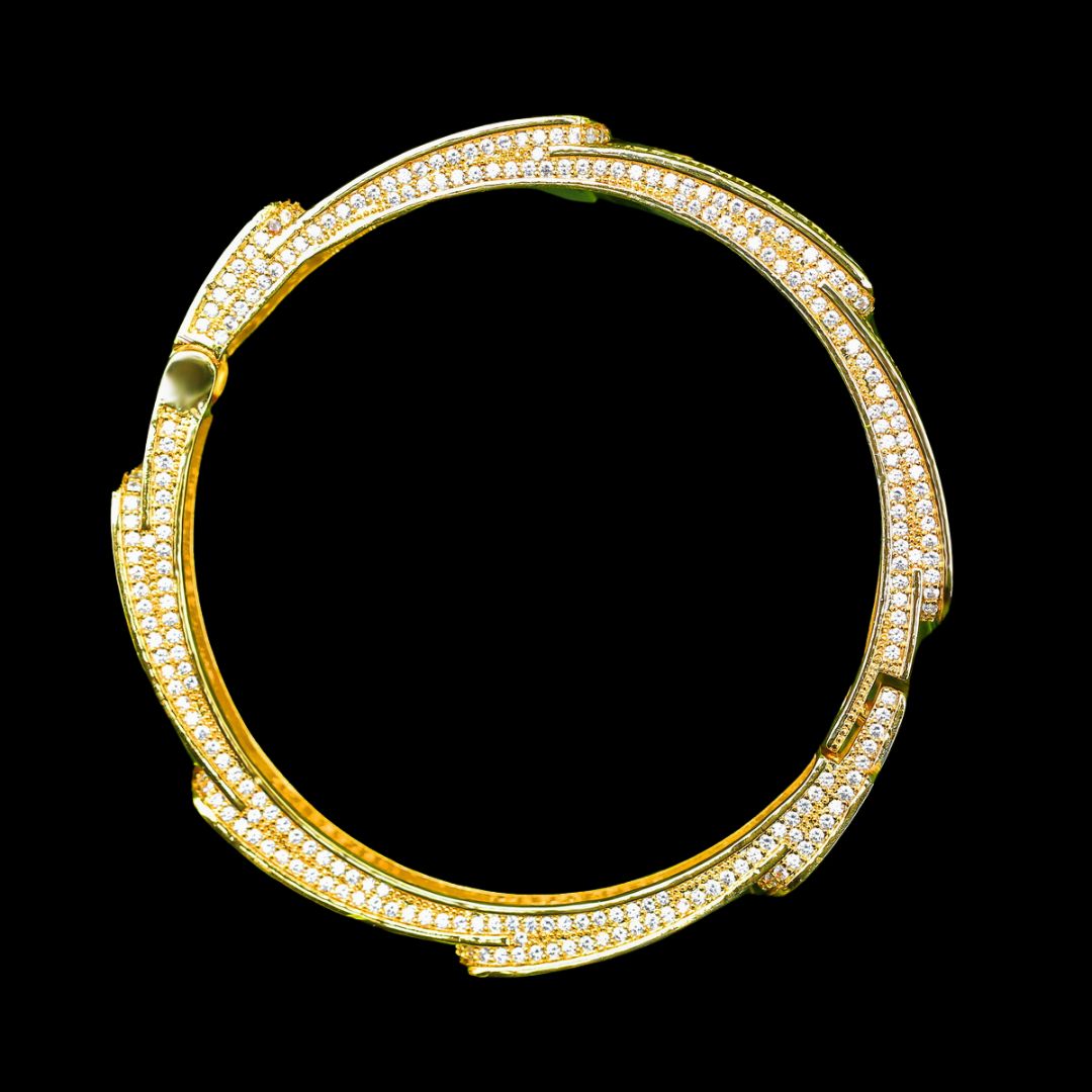 9MM Flooded Ice Multi Layered Iced Out Diamond Bracelet