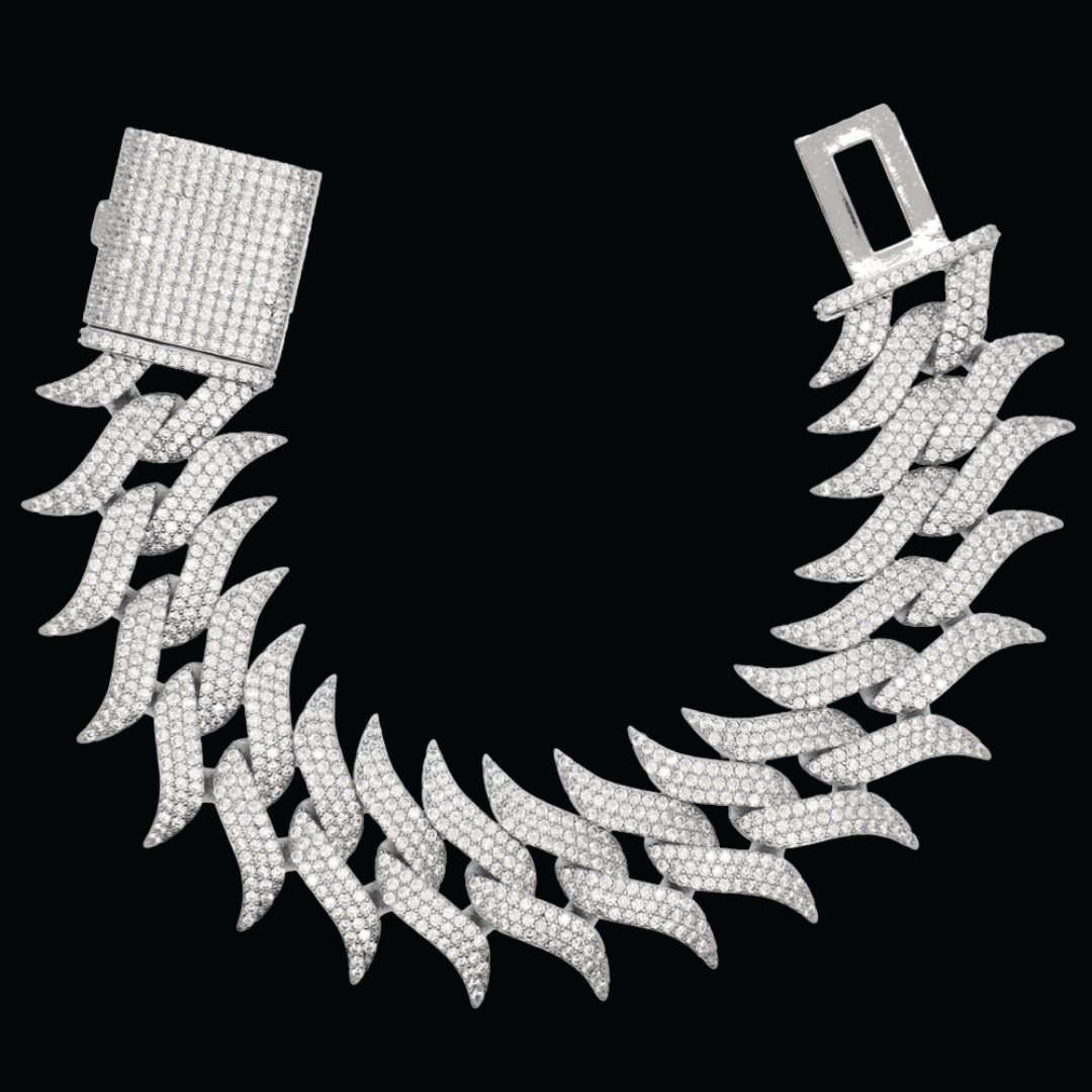 19MM Chunky Cuban Iced Out Diamond Bracelet