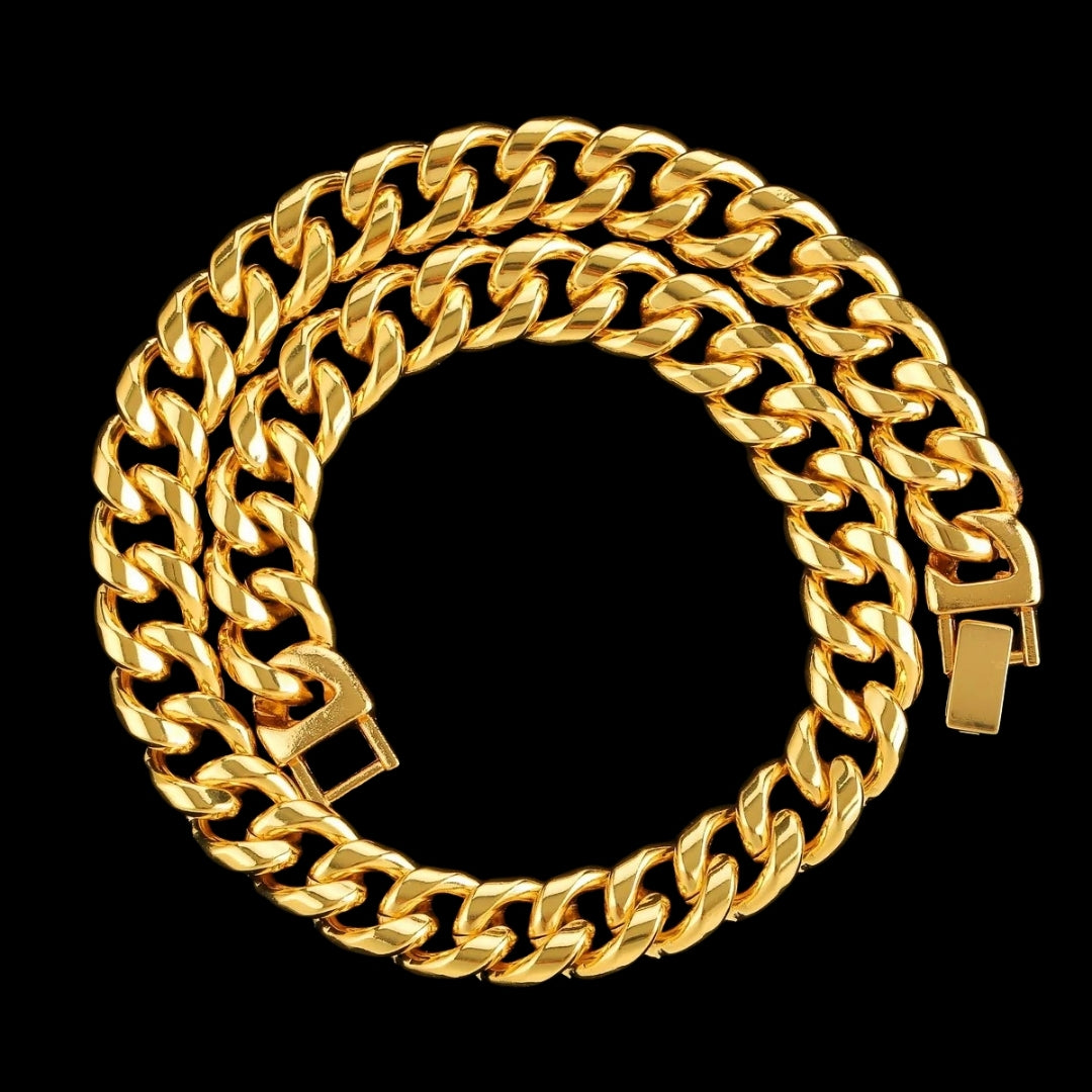 NEW | 6MM-20MM Fold-Over Clasp Luxury Stainless Steel Necklace Chain