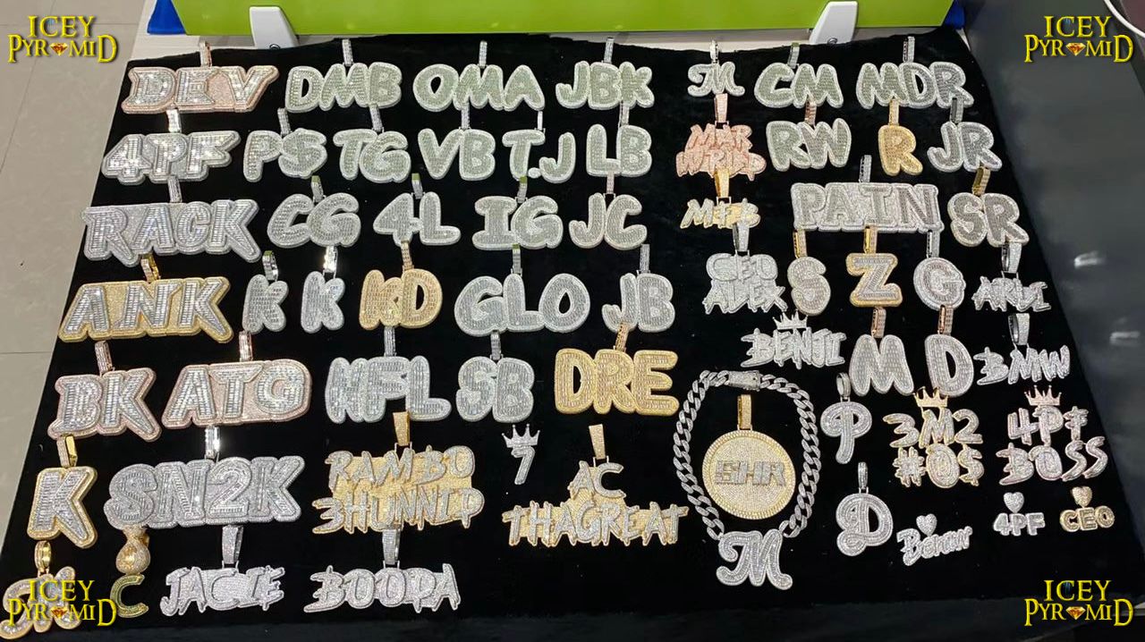 Trend Luxury Design Iced Out Personalized Custom Name Necklace Pendant