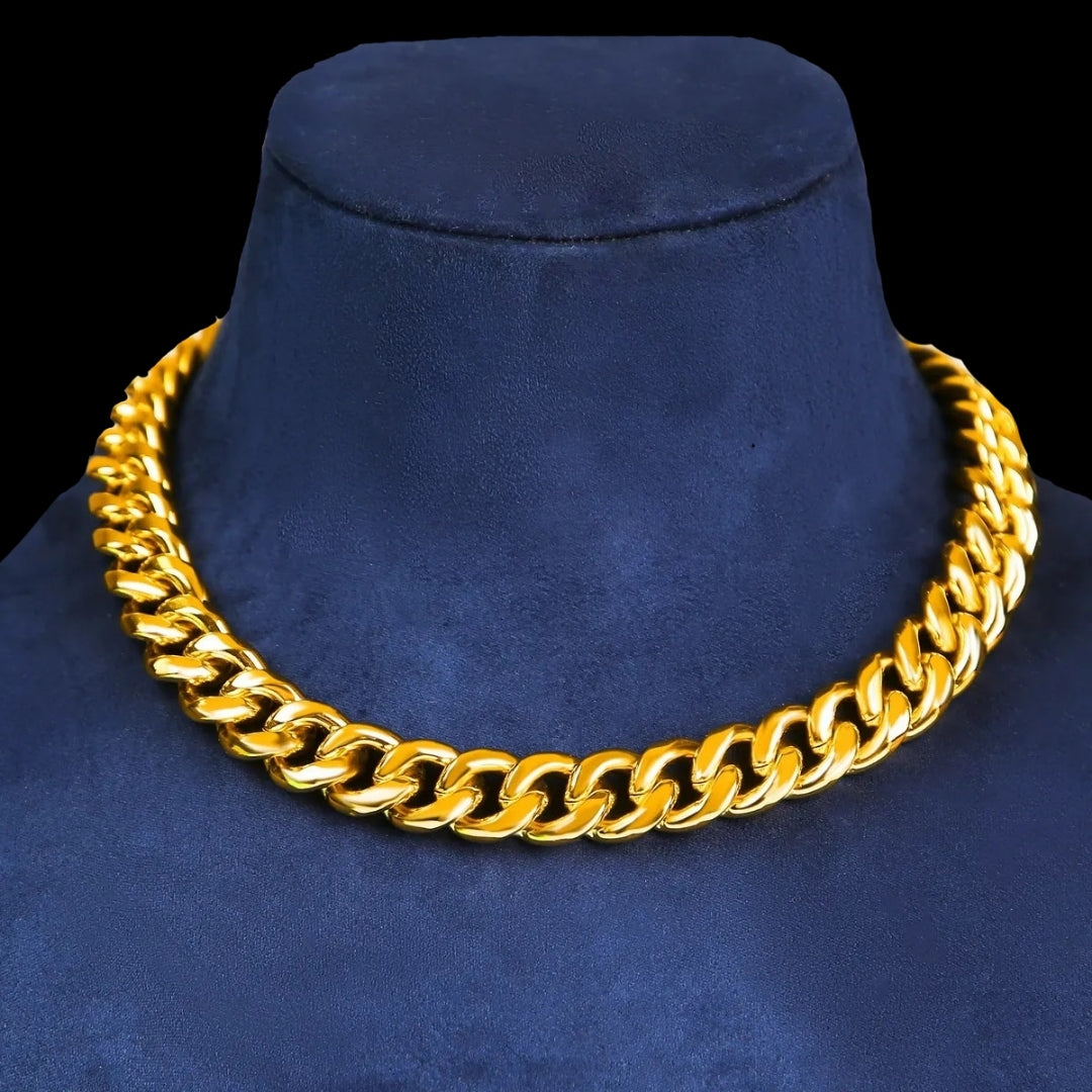 NEW | 6MM-20MM Fold-Over Clasp Luxury Stainless Steel Necklace Chain