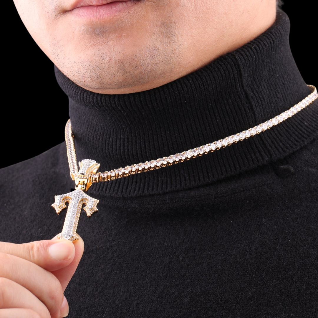 Trap Rapper Star Iced Out Initial Custom Name Necklace Pendant