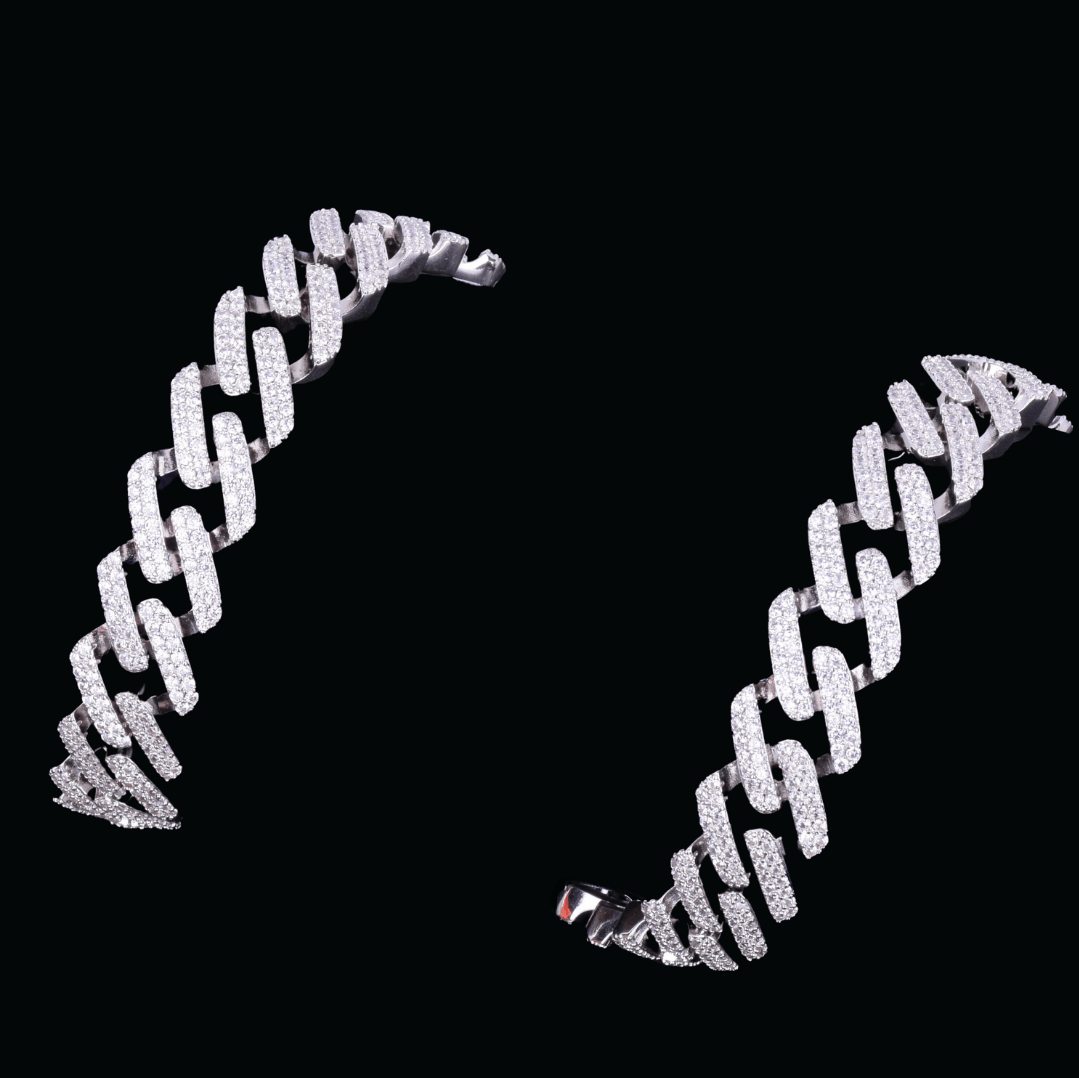 14MM Miami Cuban Link Iced Out Diamond Necklace Chain