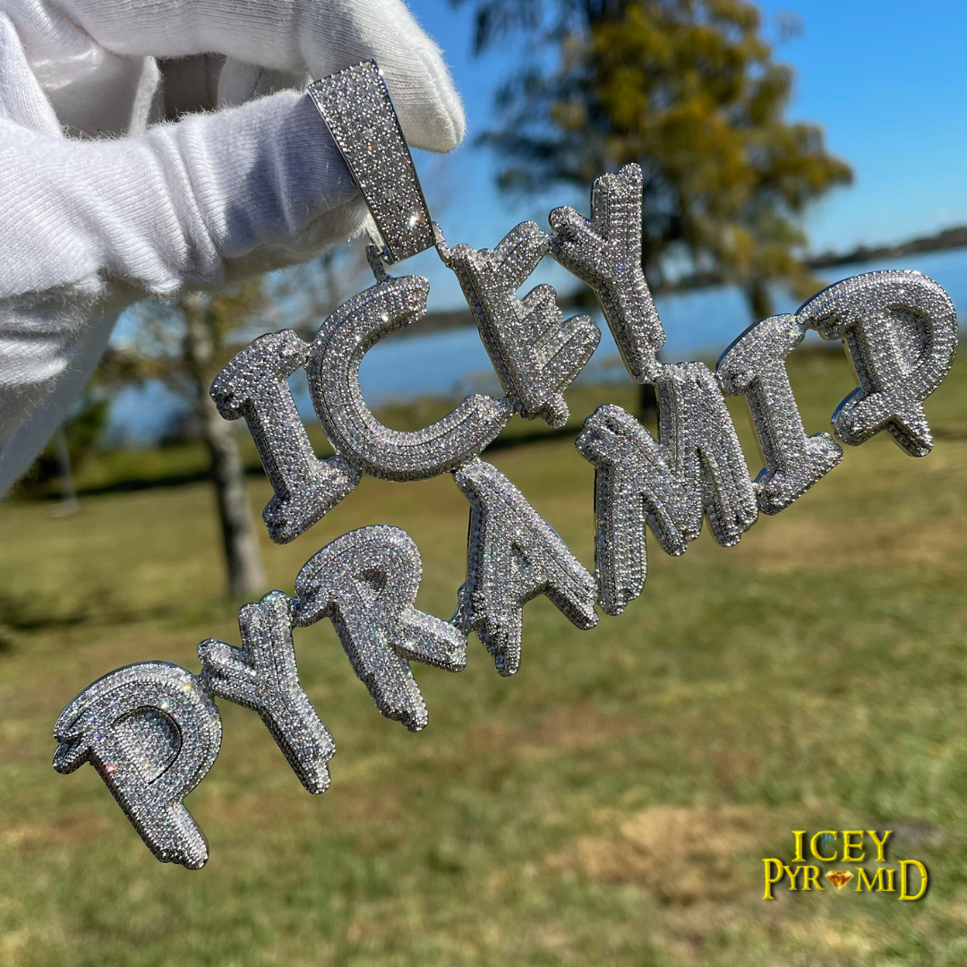 Trend Luxury Design Iced Out Personalized Custom Name Necklace Pendant