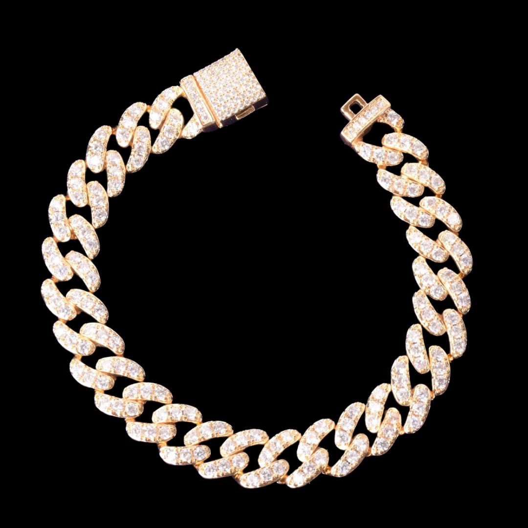 10MM Tennis Cut Stones Iced Out Diamond Bracelet