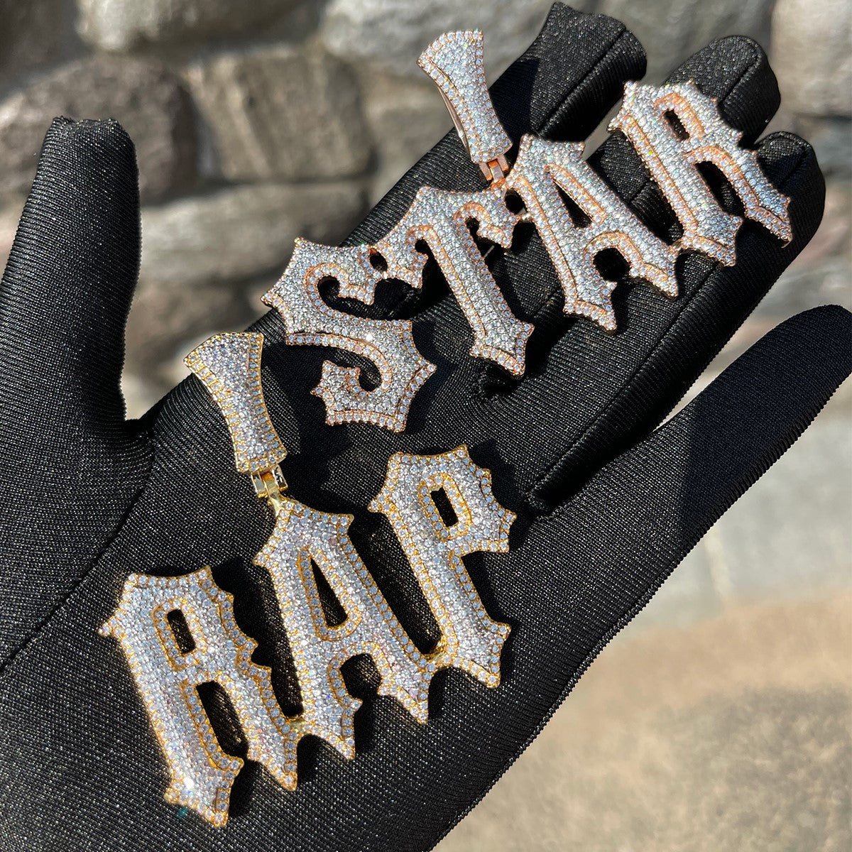 Intense Style Iced Out Personalized Custom Name Necklace Pendant