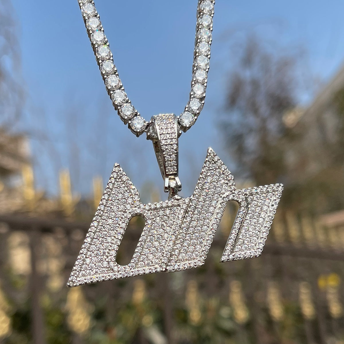 Luxury Font VVS Iced Out Personalized Custom Name Necklace Pendant