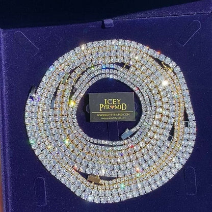 Cross Sword Edition Iced Out Diamond Pendant Necklace