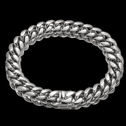 NEW | 6MM-22MM Box Clasp Luxury Stainless Steel Bracelet