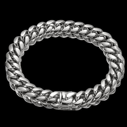 NEW | 6MM-22MM Box Clasp Luxury Stainless Steel Bracelet