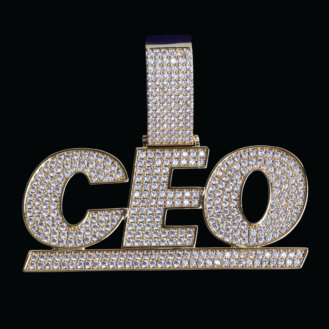 Lined Iced Out Personalized Custom Name Necklace Pendant