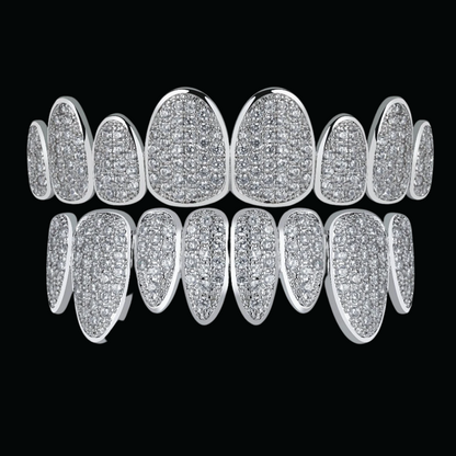 Punk Teeth Caps Cosplay Iced Out Diamond Grillz