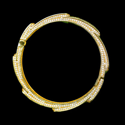 9MM Flooded Ice Multi Layered Iced Out Diamond Bracelet