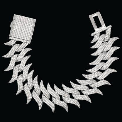 19MM Chunky Cuban Iced Out Diamond Bracelet