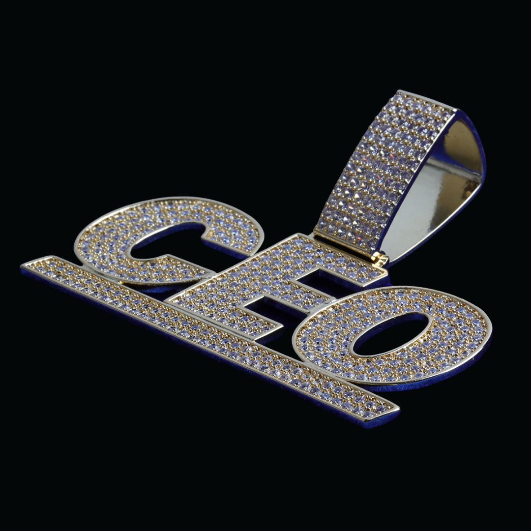 Lined Iced Out Personalized Custom Name Necklace Pendant