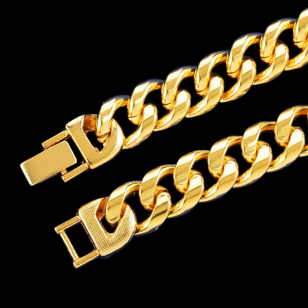 NEW | 6MM-20MM Fold-Over Clasp Luxury Stainless Steel Necklace Chain