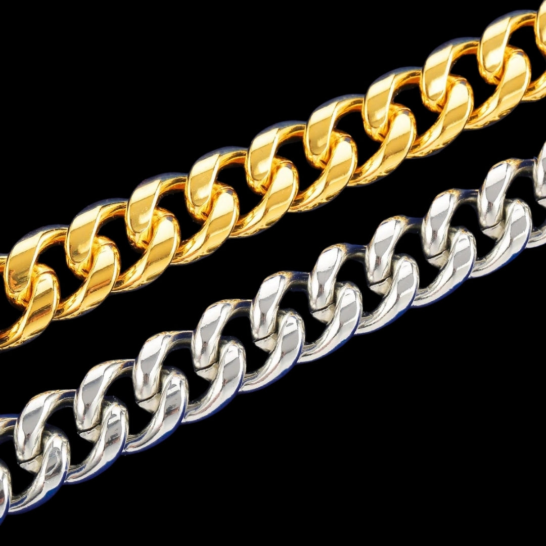NEW | 6MM-20MM Fold-Over Clasp Luxury Stainless Steel Necklace Chain