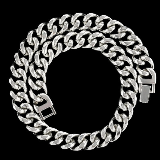 NEW | 6MM-20MM Fold-Over Clasp Luxury Stainless Steel Necklace Chain