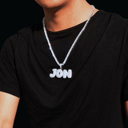 Drippy v2 Iced Out Personalized Custom Name Necklace Pendant