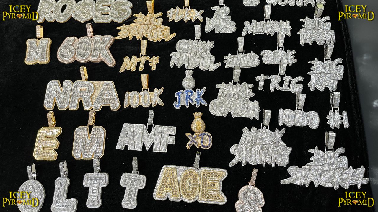 Trend Luxury Design Iced Out Personalized Custom Name Necklace Pendant