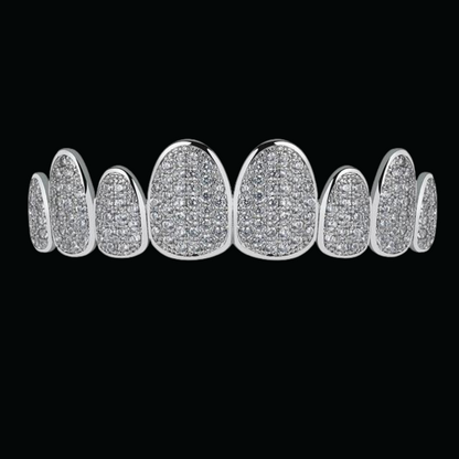 Punk Teeth Caps Cosplay Iced Out Diamond Grillz