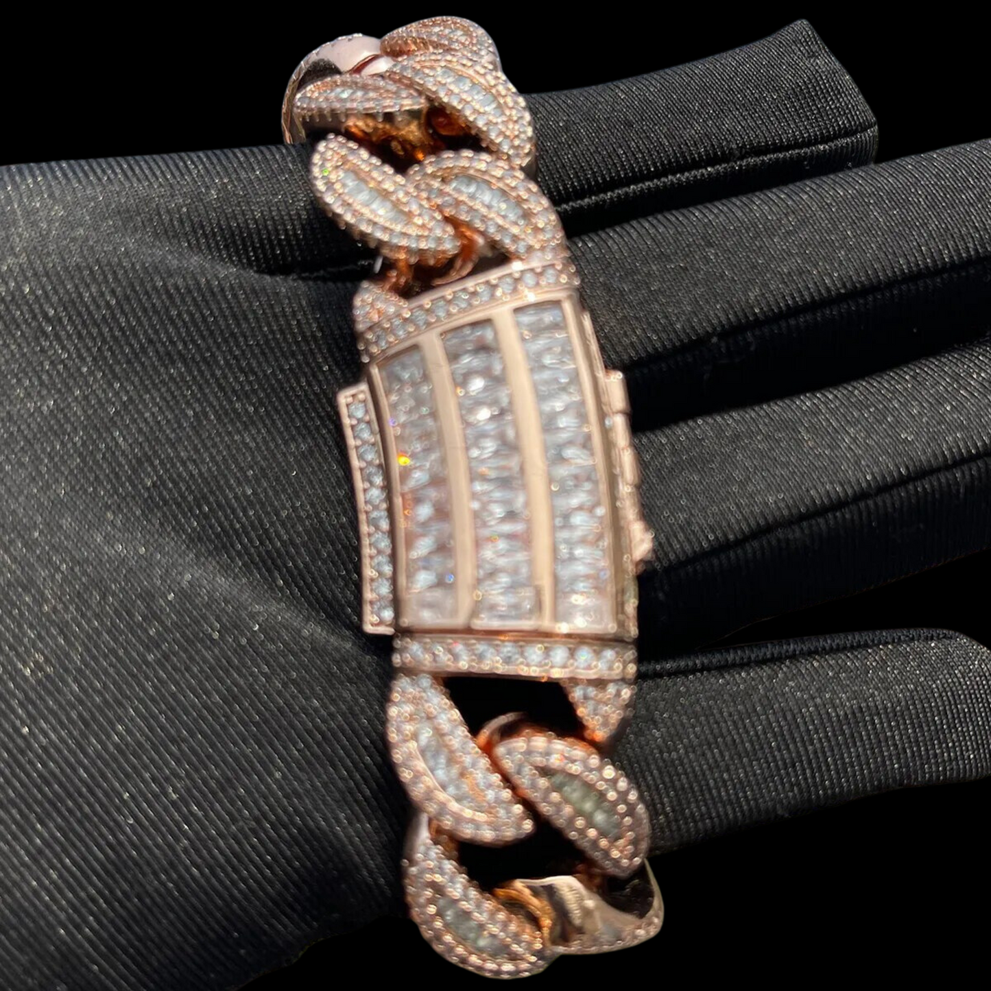 20MM Thick Iced Out Diamond Bracelet