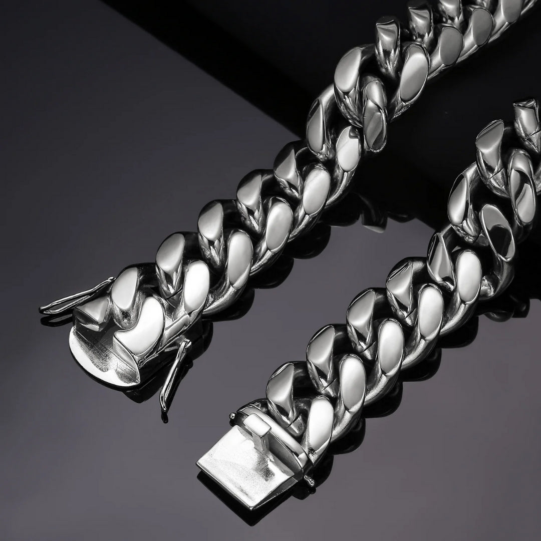 NEW | 6MM-20MM Prong Box Clasp Luxury Stainless Steel Necklace Chain