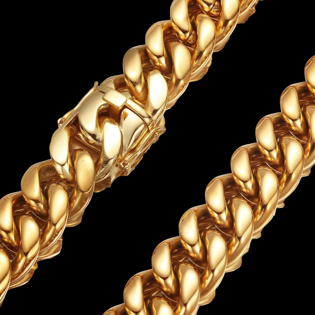 NEW | 6MM-20MM Prong Box Clasp Luxury Stainless Steel Necklace Chain