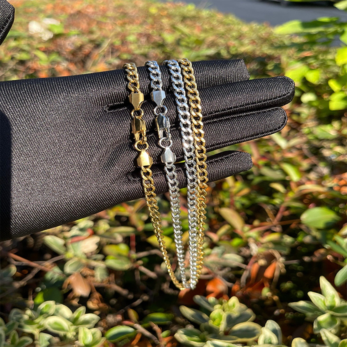 5MM Stainless Steel Cuban Link Chain Necklace