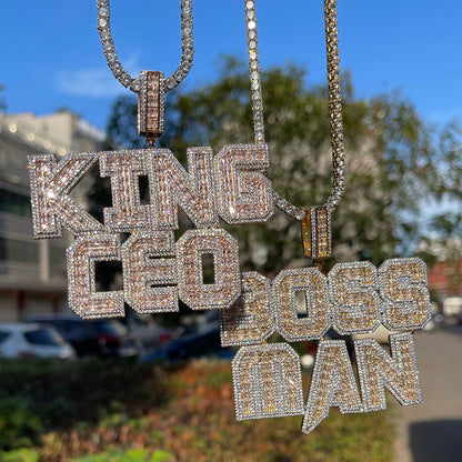 Special Cut Diamond Iced Out Personalized Custom Name Necklace Pendant