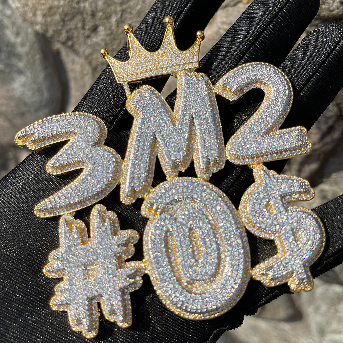 King Style Customize Anything Iced Out Personalized Custom Name Necklace Pendant