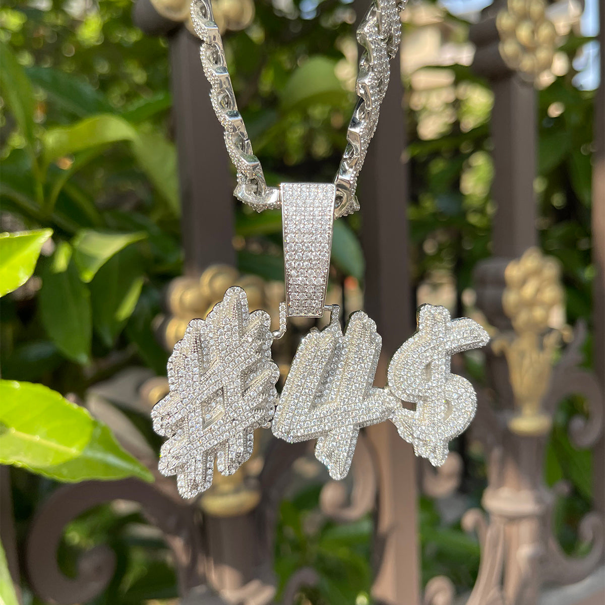 Trend Luxury Design Iced Out Personalized Custom Name Necklace Pendant