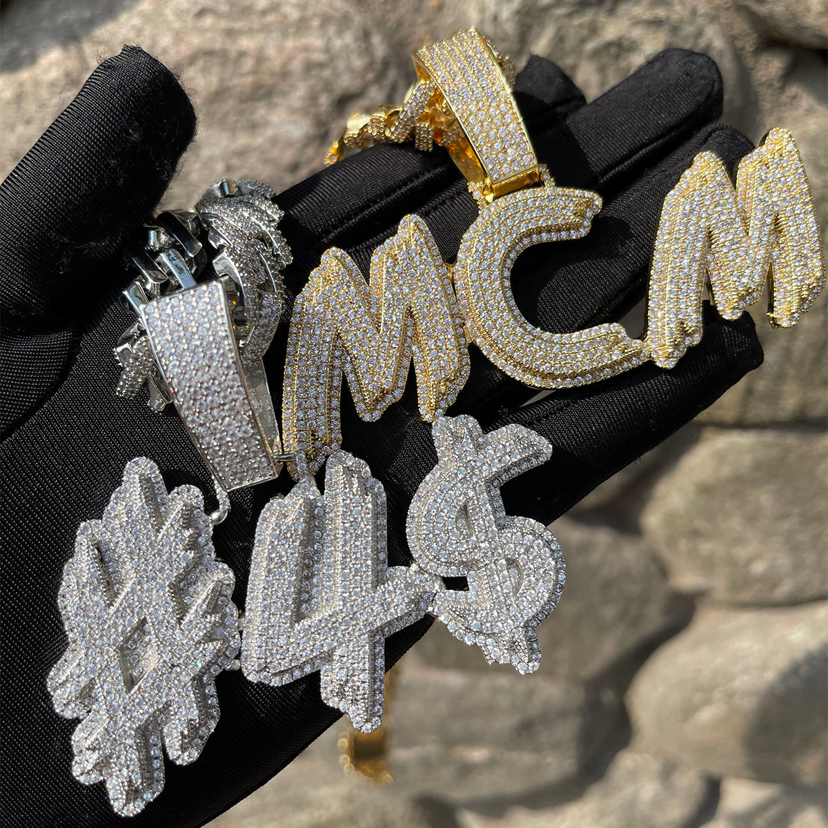 Trend Luxury Design Iced Out Personalized Custom Name Necklace Pendant