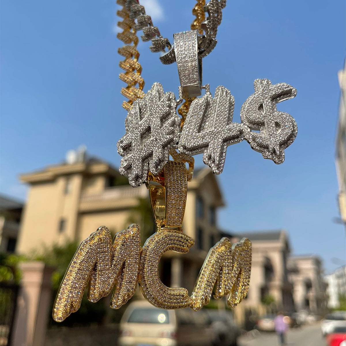Trend Luxury Design Iced Out Personalized Custom Name Necklace Pendant