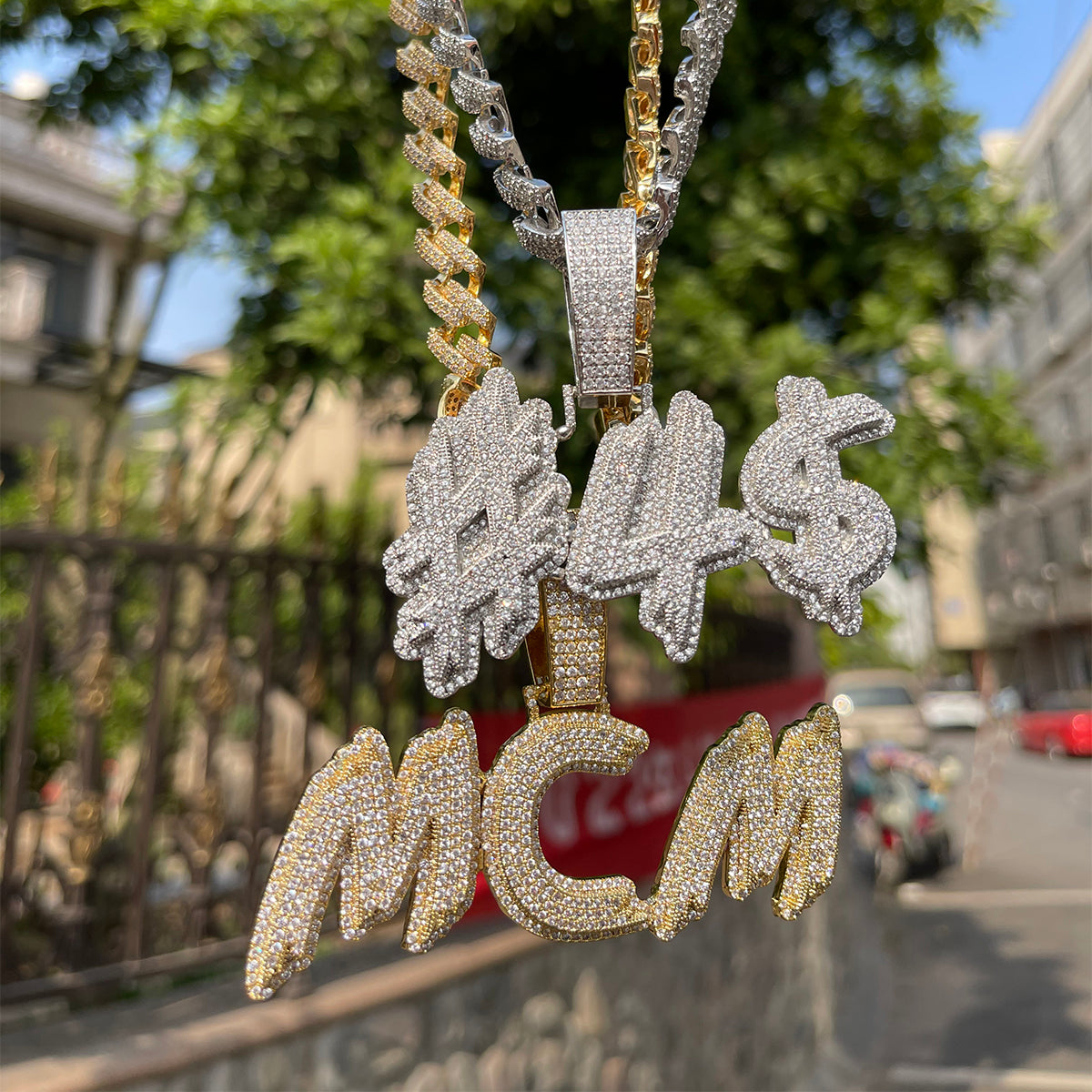 Trend Luxury Design Iced Out Personalized Custom Name Necklace Pendant