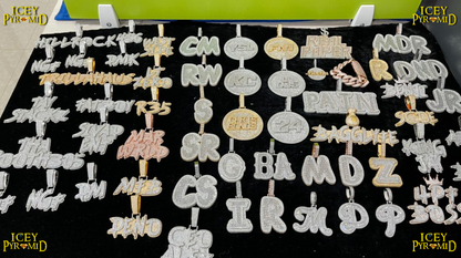 Any Number Any Letter Iced Out Personalized Custom Name Necklace Pendant