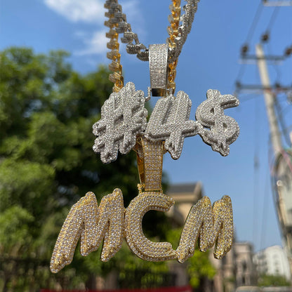 Trend Luxury Design Iced Out Personalized Custom Name Necklace Pendant
