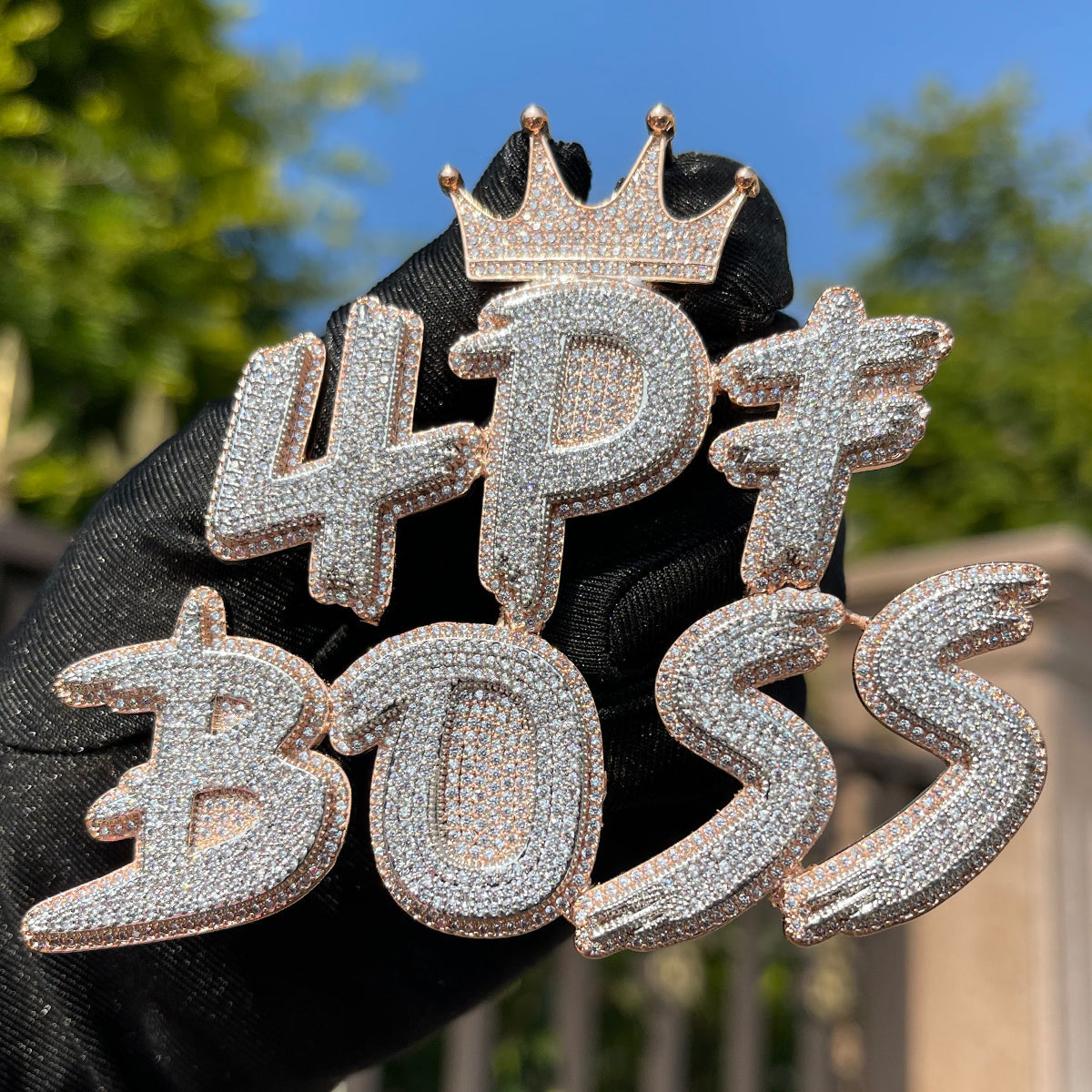 King Style Customize Anything Iced Out Personalized Custom Name Necklace Pendant