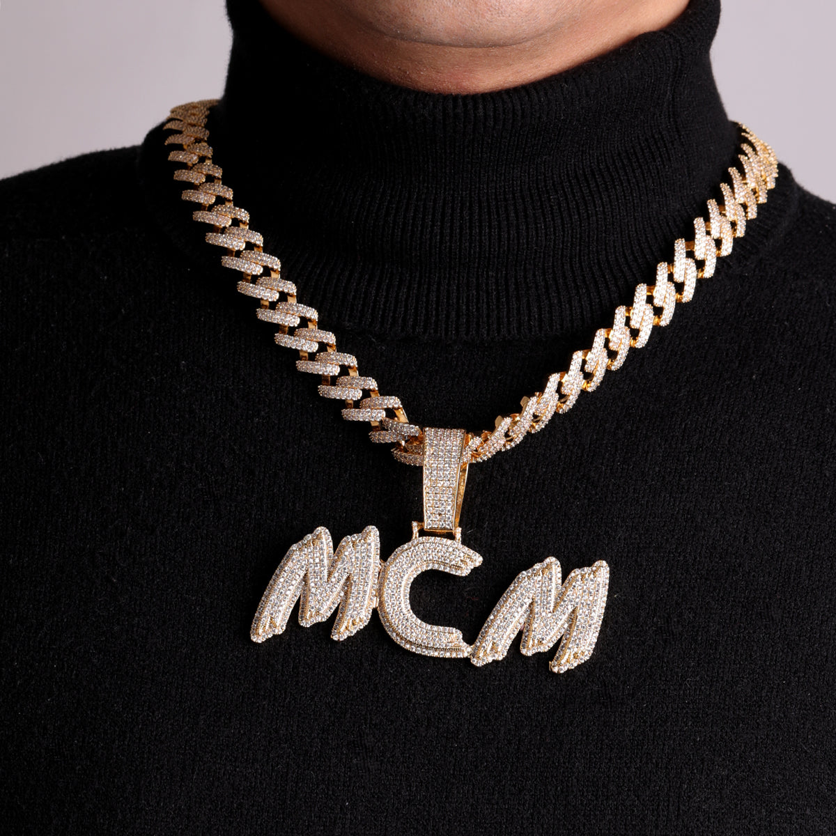 Trend Luxury Design Iced Out Personalized Custom Name Necklace Pendant