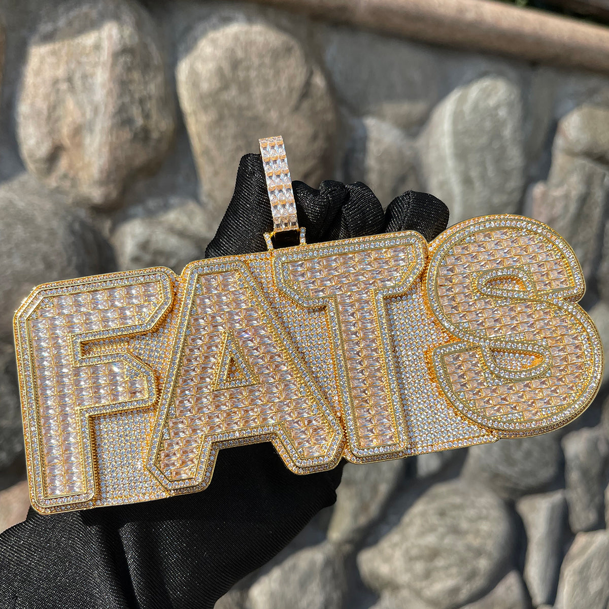 Baguette Edition Iced Out Personalized Custom Name Necklace Pendant