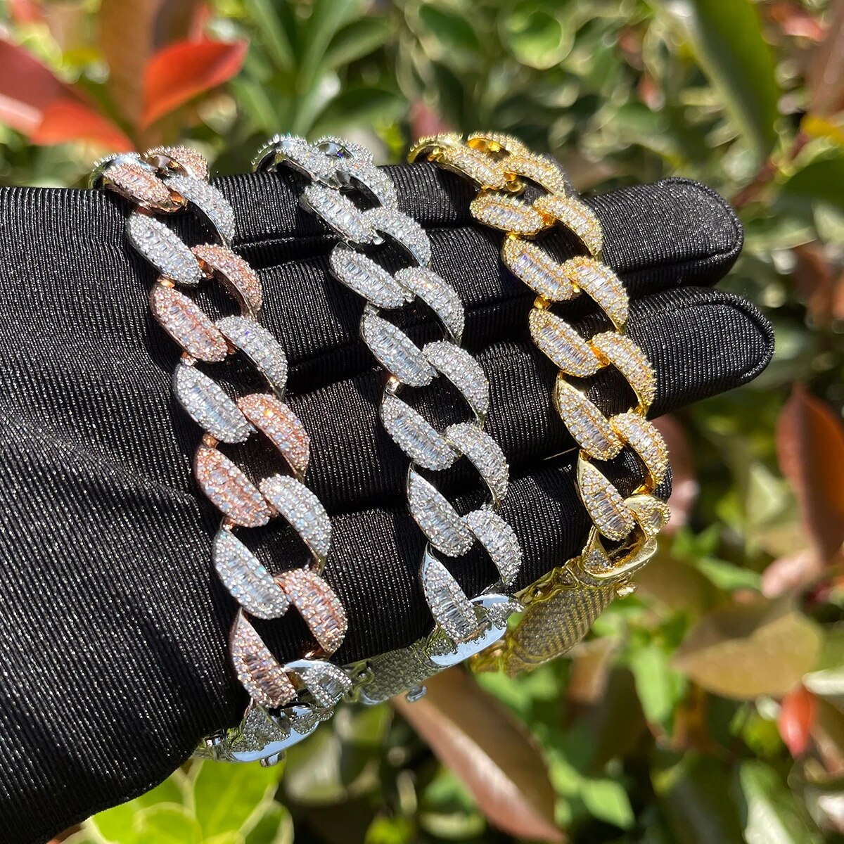 14MM Classy Prong Setting Iced Out Diamond Bracelet