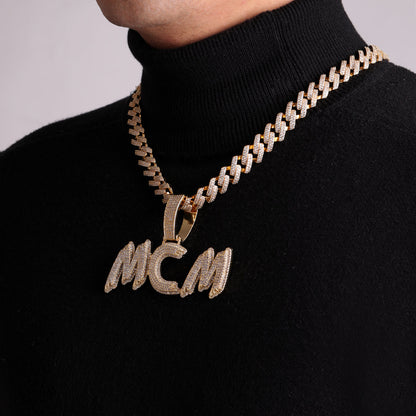 Trend Luxury Design Iced Out Personalized Custom Name Necklace Pendant