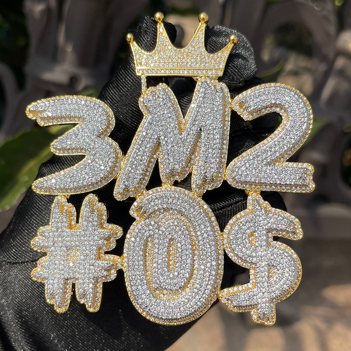King Style Customize Anything Iced Out Personalized Custom Name Necklace Pendant