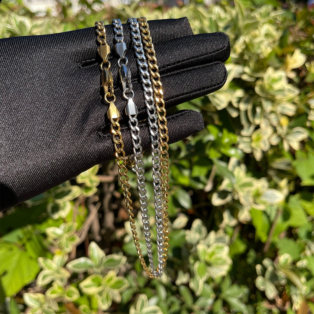 5MM Stainless Steel Cuban Link Chain Necklace