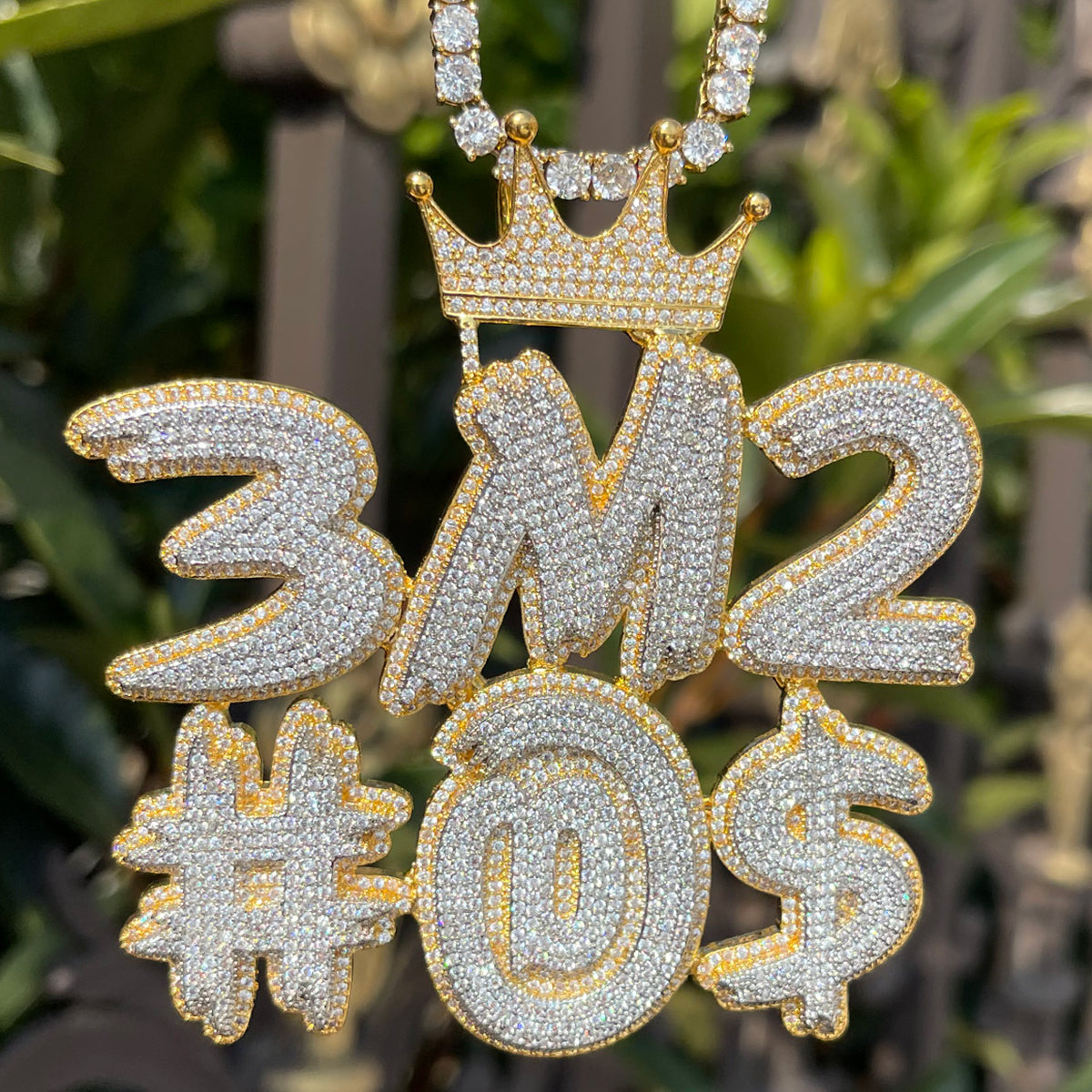 King Style Customize Anything Iced Out Personalized Custom Name Necklace Pendant